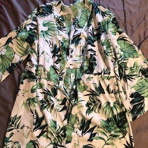 Palm tree robe/coverup
